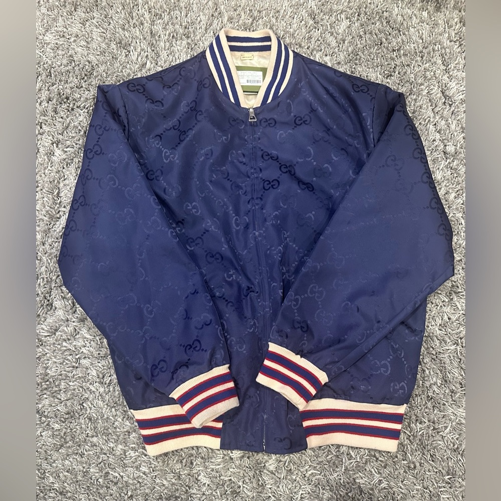 Gucci Nylon canvas reversible zip jacket Sz 50